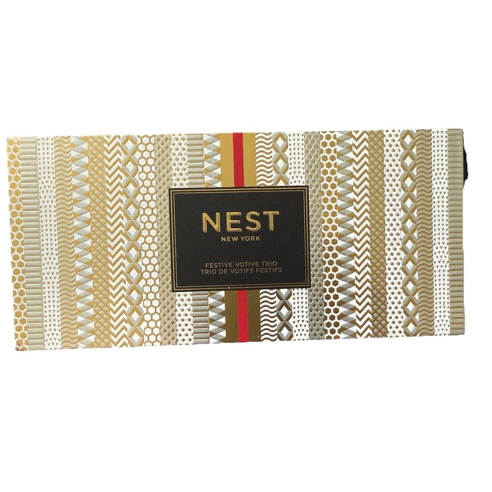 Nest New York Festive Votive Trio Candles 3 x 2oz/57g. gift home NIB $66 RETAIL